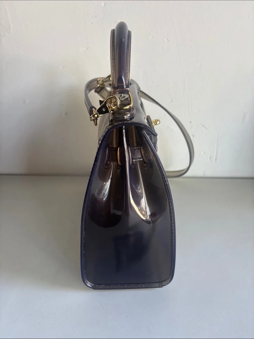 Souvenir De L’exposition Jelly Bag | Retro Transparent Handbag 1998 - Picture 3 of 5